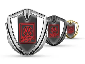 VW Emblema Metálico 3D Estilo Mínimo Univ Pegatina